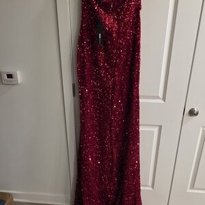 Fashion Nova Dazzling Red Sequin Dress
